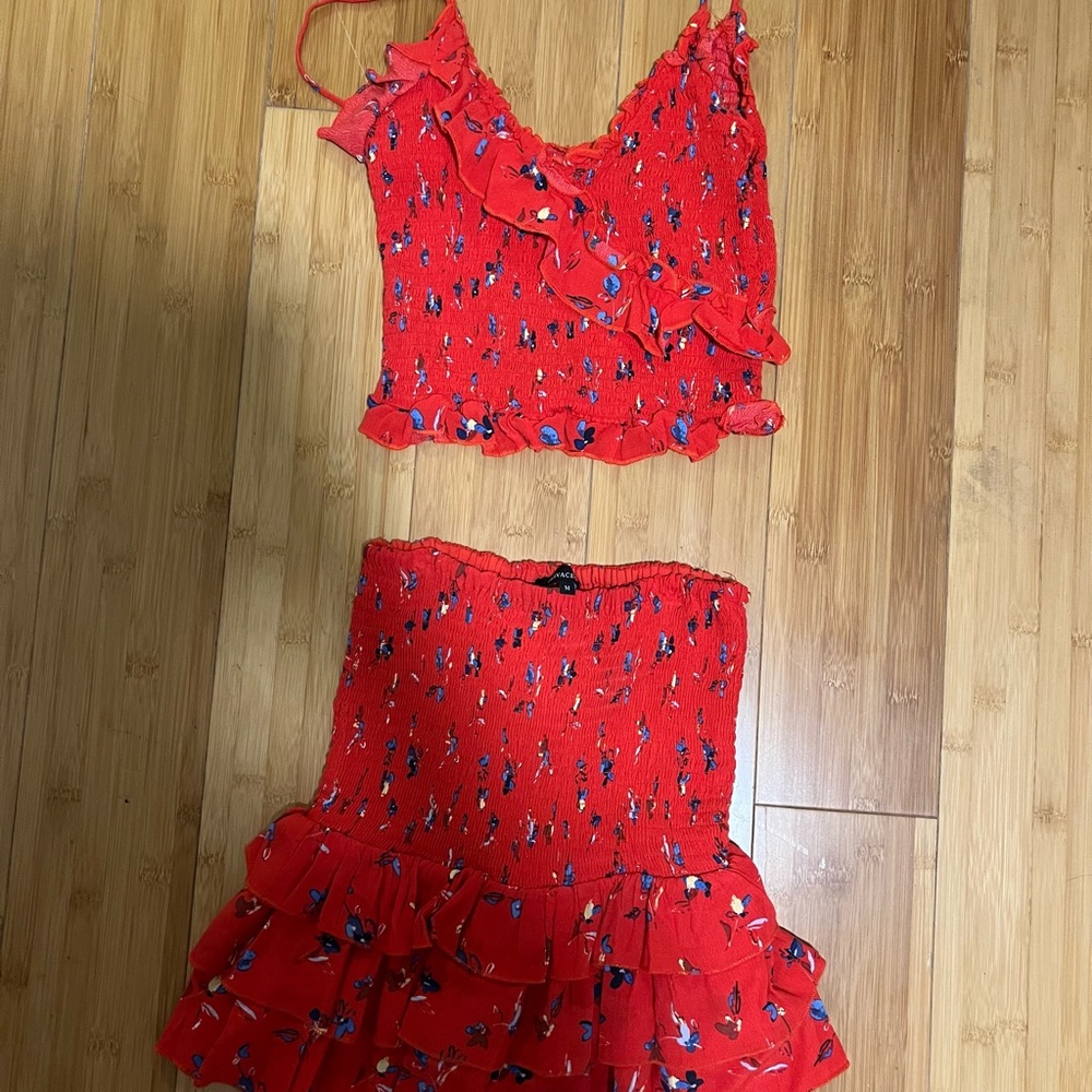 Red two piece set